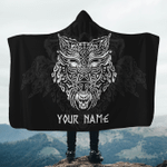 Fenrir Wolf Customized 3D All Over Printed Hooded Blanket - AM Style Design