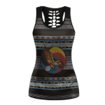 On Eagles Wings - Native American Customized 3D All Overprinted Combo TankTop Legging - Native American Heritage Month - Am Style Design