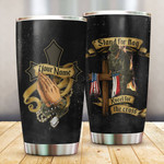Stand For The Flag Kneel For The Cross Jesus Customized 3D All Overprinted Tumbler - AM Style Design