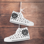 Aztec Calendar Seamless Design Maya Aztec Customized 3D All Over Printed High Tops Canvas Shoes - AM Style Design