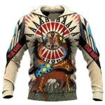 Native American Indian Horse Ledger Art Native Patterns Customized 3D All Over Printed Shirt - AM Style Design