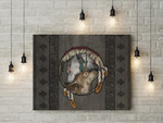 Native Wolf Native American Customized For Couple 3D All Over Printed Canvas- Am Style Design