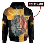 Jesus Lion Heaven Knows My name Customized 3D All Over Printed Shirt - AM Style Design