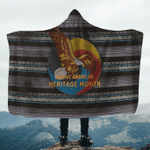 On Eagles Wings Native American Heritage Month 3D All Over Printed Hooded Blanket - Am Style Design