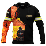 Jesus Firefighter God Will Bring You Through The Fire Customized 3D All Over Printed Shirt - AM Style Design