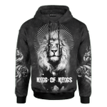 Jesus Lion Tattoo King Of Kings Customized 3D All Over Printed Shirt - AM Style Design