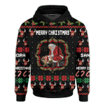 Santa Kneeling At The Manger Customized 3D All Over Printed Sweater - AM Style Design