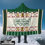 Merry Christmas Jesus Christmas Customized 3D All Over Printed Hooded Blanket  - AM Style Design