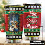 Jesus Is The Reason For The Season Jesus Christmas Customized 3D All Over Printed Tumbler - AM Style Design