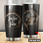 Native Wolf Native American Customized For Couple 3D All Over Printed Tumbler - Am Style Design