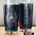Viking Hugin And Munin Wolf Customized 3D All Over Printed Tumbler - Am Style Design