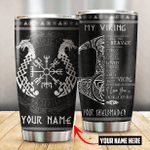 My Viking Your Sheildmaiden Customized 3D All Over Printed Tumbler - Am Style Design