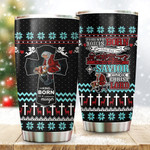 Santa And Jesus Every Knee Shall Bow Merry Christmas 3D All Over Printed Tumbler - AM Style Design
