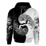 Viking Yin Yang Yggdrasil Tree of Life Customized 3D All Over Printed Shirt - AM Style Design