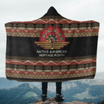 Eagle Flying Native American Heritage Month Hoode Blanket - AM Style Design