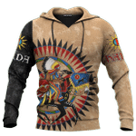 Native American Indian Horse Spirit Horse Ledger Art Customized 3D All Over Printed Shirt - AM Style Design