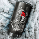 Sitting Bull Black and White Native American Customized All Overprinted Tumbler - AM Style Design