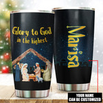 Glory To God In The Highest Jesus Christmas Customized 3D All Over Printed Tumbler - AM Style Design