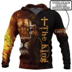 Jesus Lion The King Fire Customized 3D All Over Printed Shirt - AM Style Design