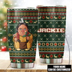 Sitting Bull Funny Style Native American Christmas Customized Tumbler - Am Style Design