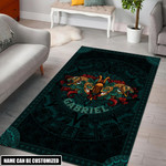 Aztec Maya Mask Of Death And Rebirth Customized 3D All Over Printed Rug - AM Style Design