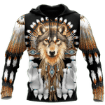 Native American Wolf 3D All Over Printed Shirts MP18052001 - Amaze Style™-Apparel