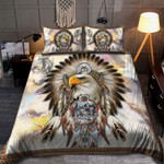 Native American Eagle And Grey Wolfs Dreamcatcher Bedding Set HHT2408202-MEI - Amaze Style™-Bedding Set