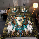 Native American Bull Skull And Dreamcatcher Bedding Set HAC240804S-MEI - Amaze Style™-Bedding Set