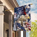 Eagle, Cross, Statue of Liberty American All Over Printed Flag - AM Style Design