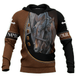 Jesus And Horse Be Strong In The Lord Customized 3D All Over Printed Shirt - AM Style Design