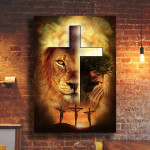 Jesus Lion Cross 3D All Over Printed Poster Vertical Pi24022107 - Amaze Style™