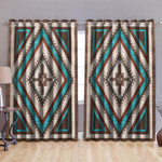 Native American Pattern Blackout Thermal Grommet Window Curtains Pi30052010 - Amaze Style™-Curtains