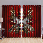 Native American Pattern Blackout Thermal Grommet Window Curtains Pi30052031 - Amaze Style™-Curtains