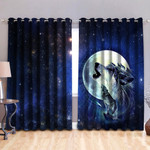 Wolf 3D All Over Printed Window Curtains - Amaze Style™-Curtains