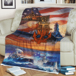 US Navy Veteran All Over Printed Soft And Warm Blanket - AM Style Design
