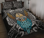 Viking Quilt Bed Set - Odin Helmet Valnut Helm Of Awe Odin HP27052001 - Amaze Style™-