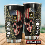 U.S Army Skul All Over Printed Customized Tumbler - AM Style Design