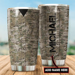 U.S Army Veteran All Over Printed Customized Tumbler - AM Style Design