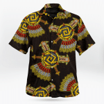 Aztec Maya Sunstone 3D All Over Printed Printed Unisex Fashion Hawaii Shirt - AM Style Design