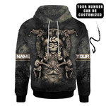 Am Style Aztec Mayan Mictlantecuhtli Skull 3d All Over Printed Vintage Shirt/ Hoodie - Amaze Style™