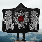 The Raven Viking All Over Printed Unisex Hooded Blanket - AM Style Design