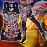 Owl Native American 3D All Over Printed Legging + Hollow Tank Combo - Amaze Style™