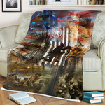 U.S.A Warriors All Over Printed Blanket- AM Style Design