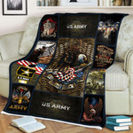 U.S Army Eagle These Colors Don't Run Soft and Warm All Over Printed Blanket- AM Style Design