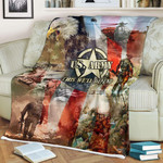 America Flag and Army All Over Printed Blanket- AM Style Design