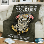 I Am The Soldier Soft and Warm All Over Printed Blanket- AM Style Design