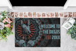 Aztec Welcome To The Family Of ﻿Aztec Xolotl Customized 3D All Over Printed Doormat - AM Style Design