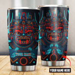 Aztec Tlaloc God Aztec Mexican Mural Art Customized 3D All Over Printed Tumbler - AM Style Design
