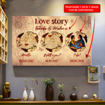 Native American Love Story Hello Will You I Do Map Native Pattern Customized 3D All Over Printed Canvas