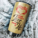 Where There Is Love Native American Symbols Of Love Customized 3D All Overprinted Tumbler - Am Style Design